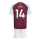 Aston Villa Børn Pau 14 Hjemmebanetrøje 2024-25 Fodboldsæt