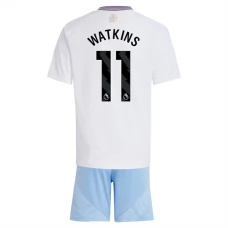 Aston Villa Børn Watkins 11 Udebanetrøje 2024-25 Fodboldsæt