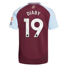 Aston Villa Diaby 19 Hjemmebanetrøje 2024-25 Fodboldsæt