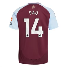 Aston Villa Pau 14 Hjemmebanetrøje 2024-25 Fodboldsæt