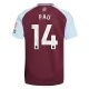 Aston Villa Pau 14 Hjemmebanetrøje 2024-25 Fodboldsæt