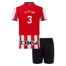 Athletic Bilbao Børn Vivian 3 Hjemmebanetrøje 2025-26 Fodboldsæt