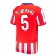 Atletico Madrid R.De Paul 5 Hjemmebanetrøje 2024-25 Fodboldsæt