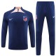 Atlético Madrid Træningssæt 2023-24 - 1-4 Zip Navy
