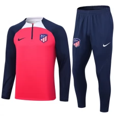 Atlético Madrid Træningssæt 2023-24 - 1-4 Zip Rød