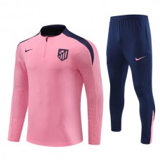 Atletico Madrid Træningssæt 2024-25 - 1-4 Zip Pink