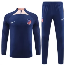 Atlético Madrid Træningssæt Børn 2023-24 - 1-4 Zip Navy