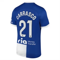 Atlético Madrid Trøje 2023-24 Carrasco 21 Udebanetrøje