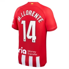 Atlético Madrid Trøje 2023-24 M. Marcos Llorente 14 Hjemmebanetrøje