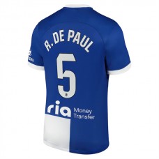 Atlético Madrid Trøje 2023-24 R. De Rodrigo De Paul 5 Udebanetrøje