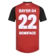 Bayer 04 Leverkusen Boniface 22 Hjemmebanetrøje 2024-25 Fodboldsæt