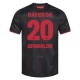 Bayer 04 Leverkusen Grimaldo 20 Hjemmebanetrøje 2025-26 Fodboldsæt