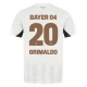 Bayer 04 Leverkusen Grimaldo 20 Udebanetrøje 2024-25 Fodboldsæt