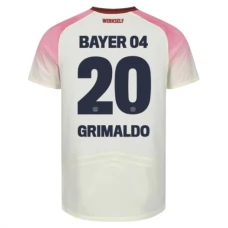 Bayer 04 Leverkusen Grimaldo 20 Udebanetrøje 2025-26 Fodboldsæt