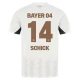 Bayer 04 Leverkusen Schick 14 Udebanetrøje 2024-25 Fodboldsæt
