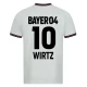 Bayer 04 Leverkusen Wirtz 10 Udebanetrøje 2023-24 Fodboldsæt
