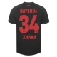 Bayer 04 Leverkusen Xhaka 34 Hjemmebanetrøje 2023-24 Fodboldsæt
