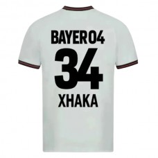 Bayer 04 Leverkusen Xhaka 34 Udebanetrøje 2023-24 Fodboldsæt