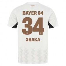Bayer 04 Leverkusen Xhaka 34 Udebanetrøje 2024-25 Fodboldsæt
