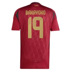 Belgien EM 2024 Bakayoko 19 Hjemmebanetrøje Fodboldsæt