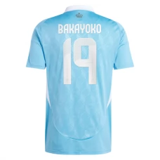 Belgien EM 2024 Bakayoko 19 Udebanetrøje Fodboldsæt