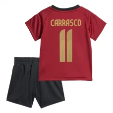 Belgien EM 2024 Børn Carrasco 11 Hjemmebanetrøje Fodboldsæt