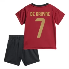 Belgien EM 2024 Børn De Bruyne 7 Hjemmebanetrøje Fodboldsæt