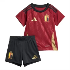 Belgien EM 2024 Børn Hjemmebanetrøje Fodboldsæt