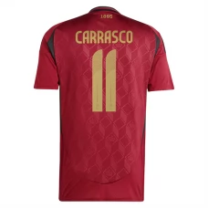 Belgien EM 2024 Carrasco 11 Hjemmebanetrøje Fodboldsæt
