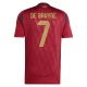 Belgien EM 2024 De Bruyne 7 Hjemmebanetrøje Fodboldsæt