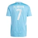 Belgien EM 2024 De Bruyne 7 Udebanetrøje Fodboldsæt