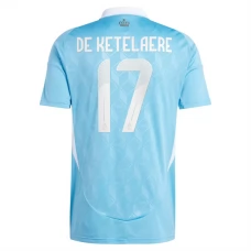 Belgien EM 2024 De Ketelaere 17 Udebanetrøje Fodboldsæt