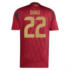 Belgien EM 2024 Doku 22 Hjemmebanetrøje Fodboldsæt