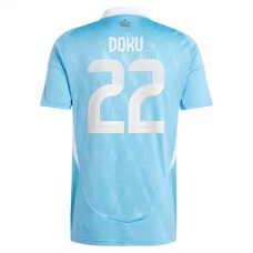 Belgien EM 2024 Doku 22 Udebanetrøje Fodboldsæt