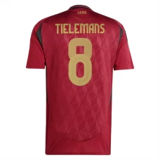 Belgien EM 2024 Tielemans 8 Hjemmebanetrøje Fodboldsæt