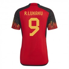 Belgien VM Trøje 2022 Romelu Lukaku 9 Hjemmebanetrøje