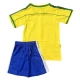 Brasilien Børn Hjemmebanetrøje Retro 1998 Fodboldsæt
