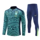 Brasilien Børn Træningssæt 2024-25 - 1-4 Zip Blå