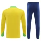 Brasilien Børn Træningssæt 2024-25 - 1-4 Zip Gul