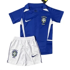 Brasilien Børn Udebanetrøje Retro 2002 Fodboldsæt