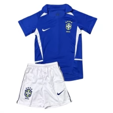Brasilien Børn Udebanetrøje Retro 2004 Fodboldsæt