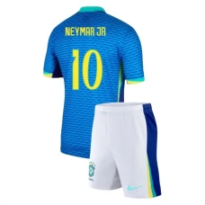 Brasilien Copa América 2024 Børn Neymar Jr 10 Udebanetrøje Fodboldsæt