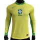 Brasilien Copa América 2024 Hjemmebanetrøje Fodboldsæt Langærmet