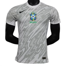 Brasilien Copa América 2024 Målmand Hjemmebanetrøje Fodboldsæt