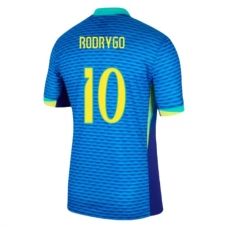 Brasilien Copa América 2024 Rodrygo 10 Udebanetrøje Fodboldsæt