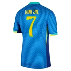 Brasilien Copa América 2024 Vini Jr. 7 Udebanetrøje Fodboldsæt