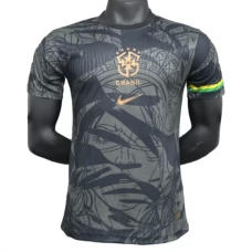 Brasilien Hjemmebanetrøje Black Graffiti 2025-26 Fodboldsæt