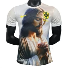 Brasilien Hjemmebanetrøje Jesus In White 2025-26 Fodboldsæt