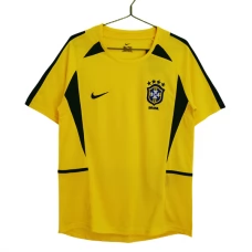 Brasilien Hjemmebanetrøje Retro 2002 Fodboldsæt