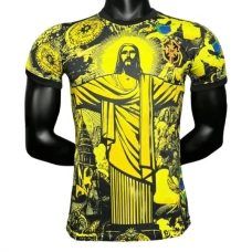 Brasilien Hjemmebanetrøje Special Edition Yellow 2024 Fodboldsæt